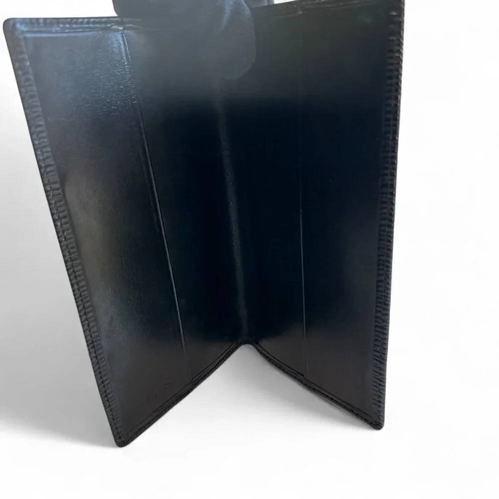LOUIS VUITTON Epi Black Agenda Bi-Fold Notebook Cover, UNISEX